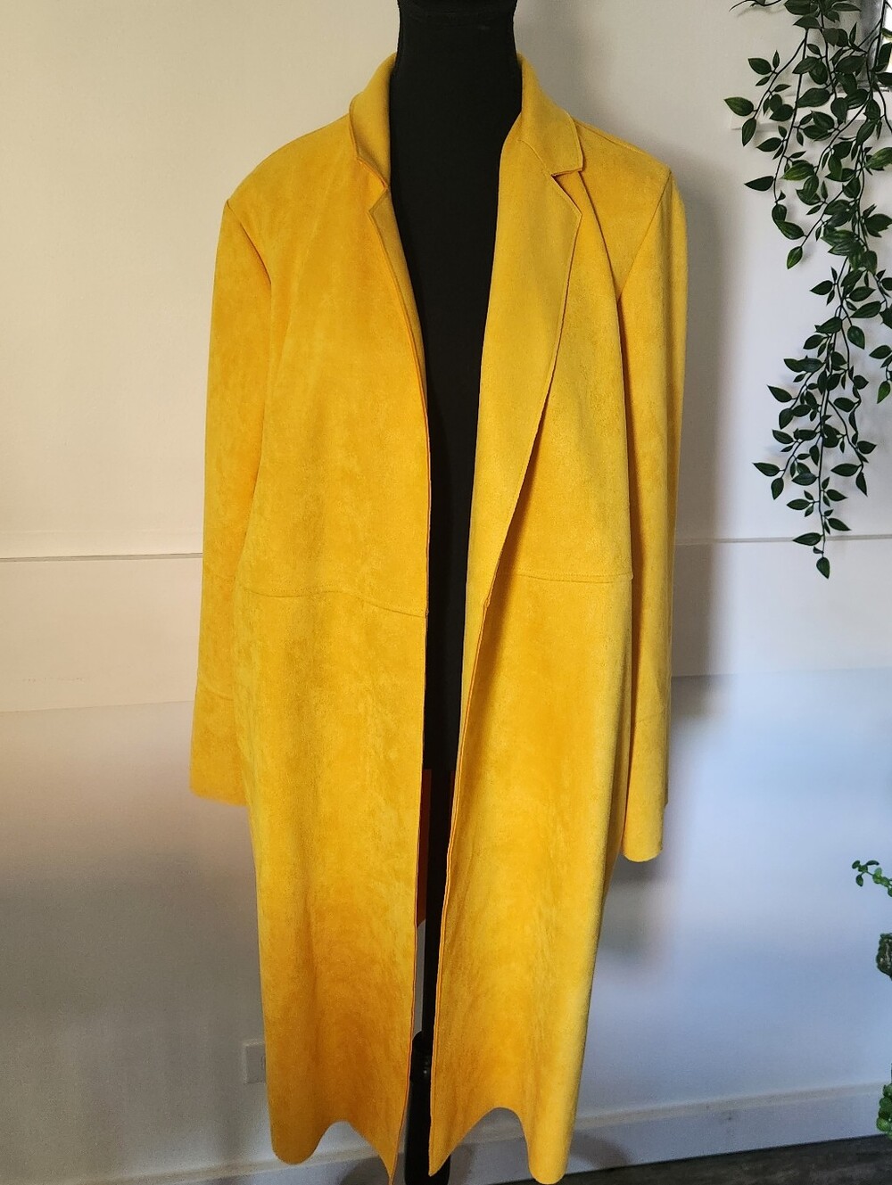Zara Vibrant Yellow Long Trench Coat